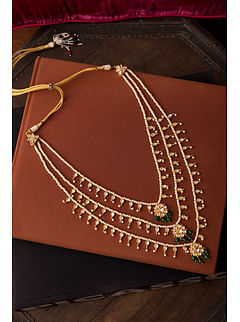 Buy Gold Kundan & Zirconia Choker Necklace for Women at Ajnaa Jewels