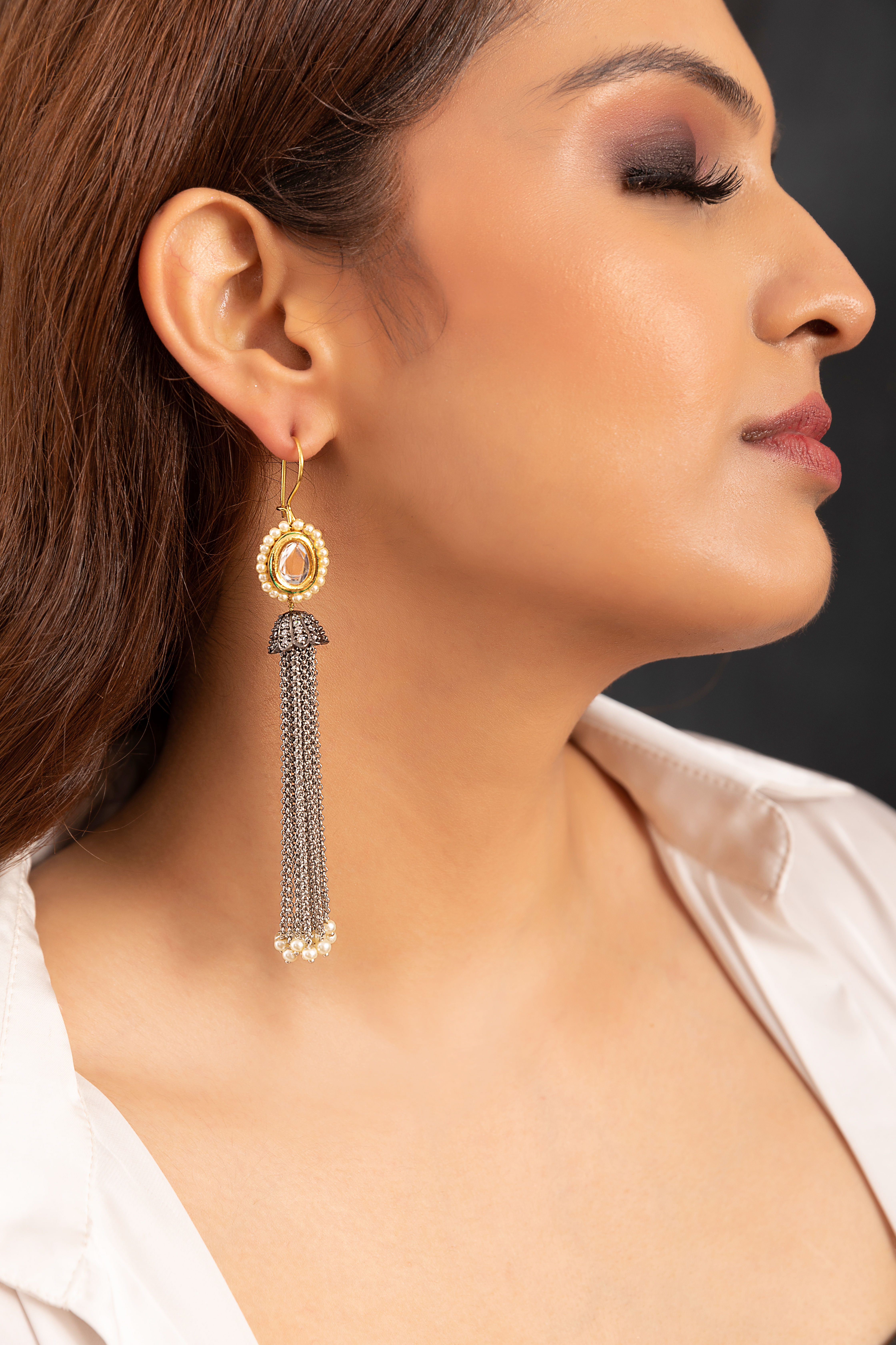 Buy Danglers Earrings | Gold Dangler Earrings – PALMONAS