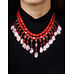 Red Plain Beads Necklace