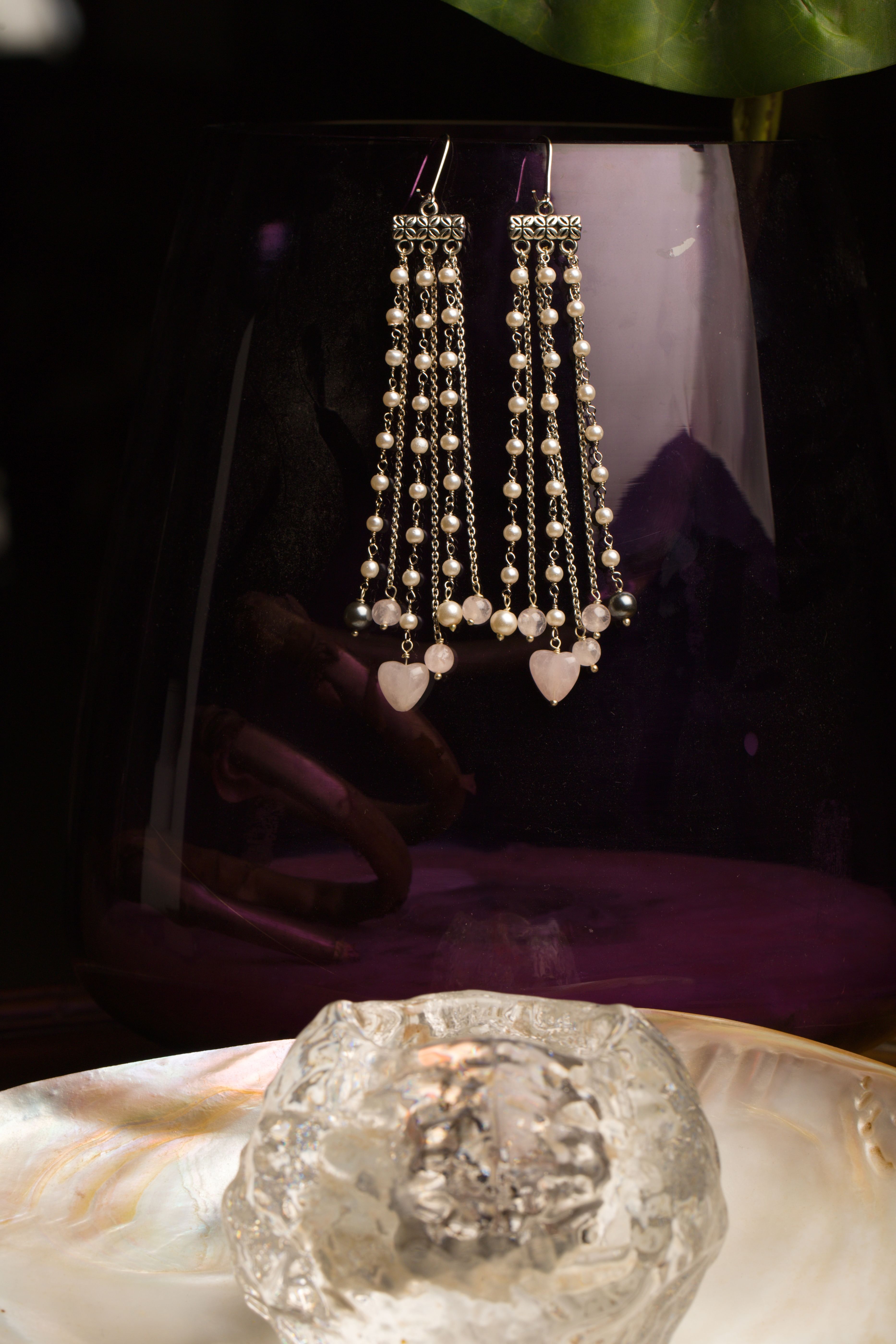 Silver Plated Love Knot Earrings by Philip Jones Jewellery