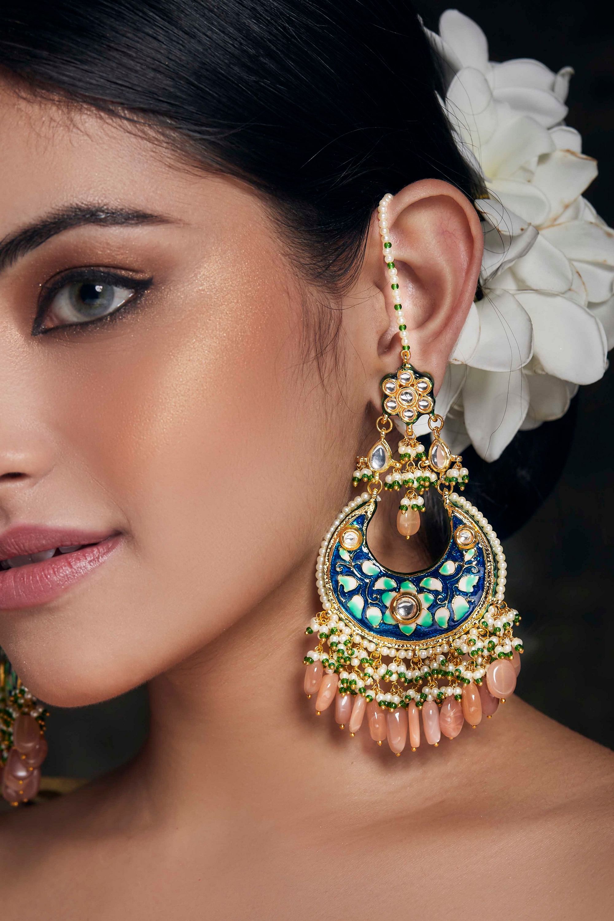 Trending Lightweight Chandbali Earrings  South India Jewels