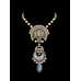 Blue Meenakari with Pearls Kundan Necklace