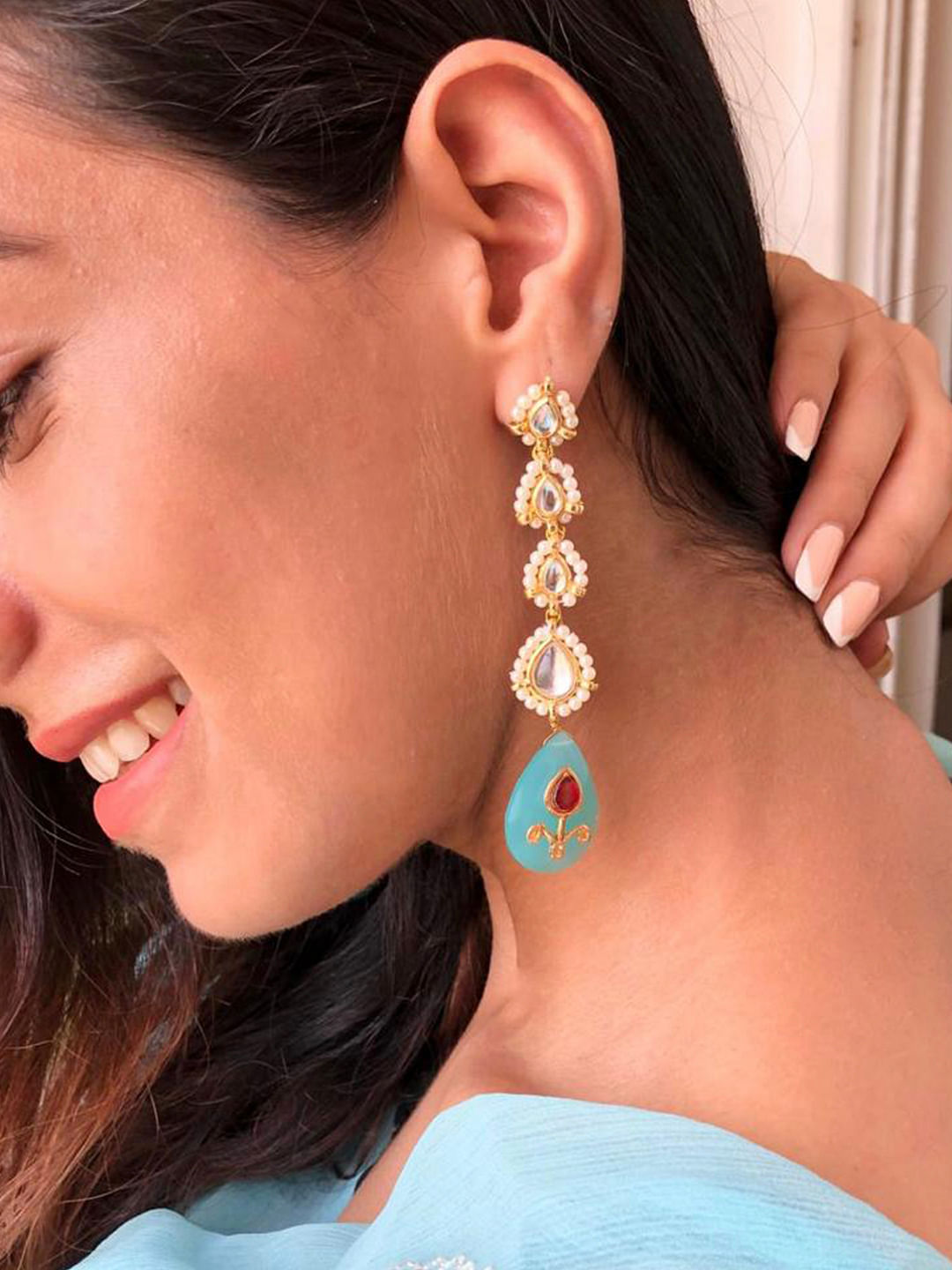 Buy Dainty Pyramid Spikes Conch Ear Cuff Earrings Online in India - Etsy