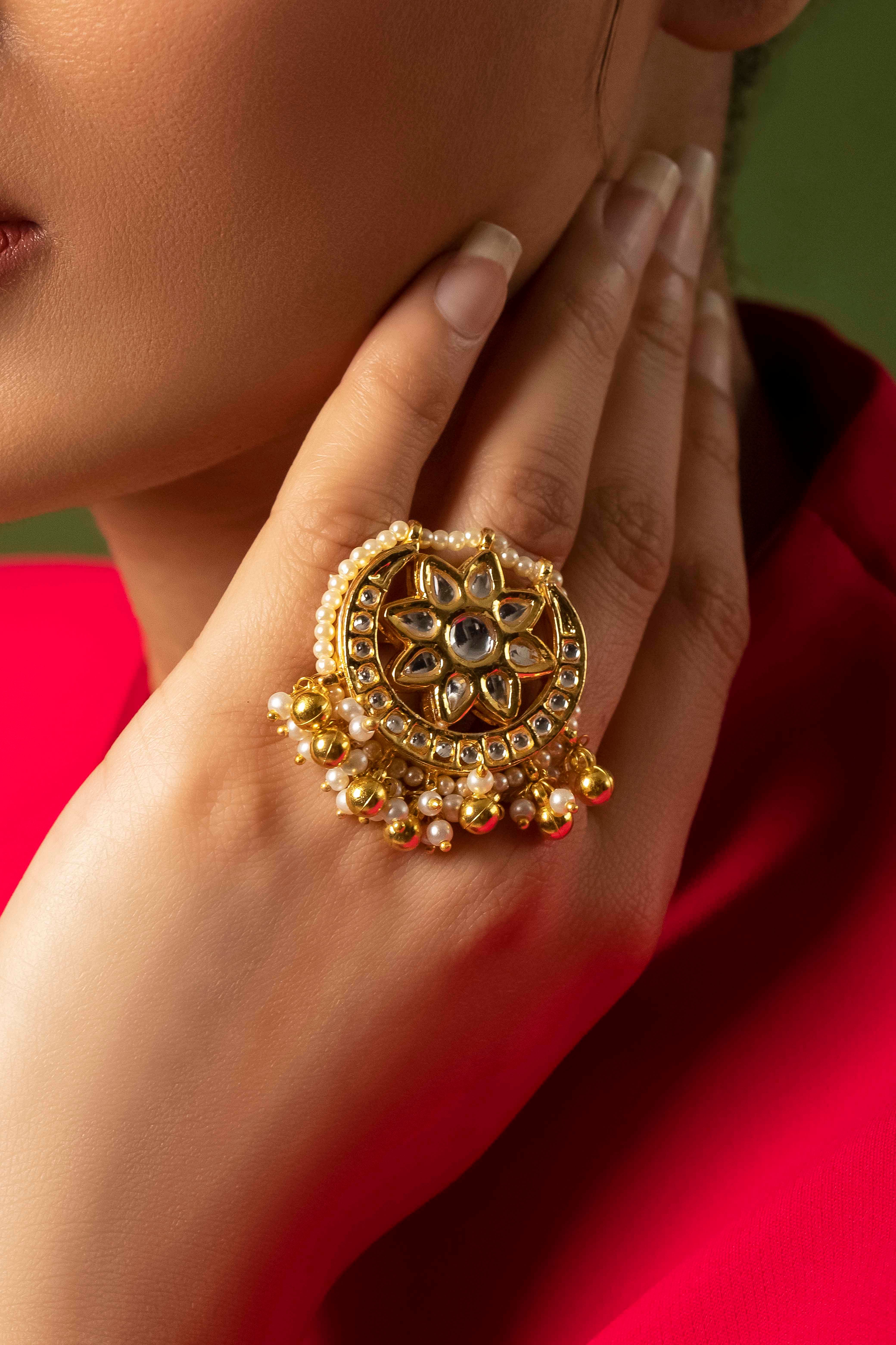 Three Flowers Open Ring – Modingo