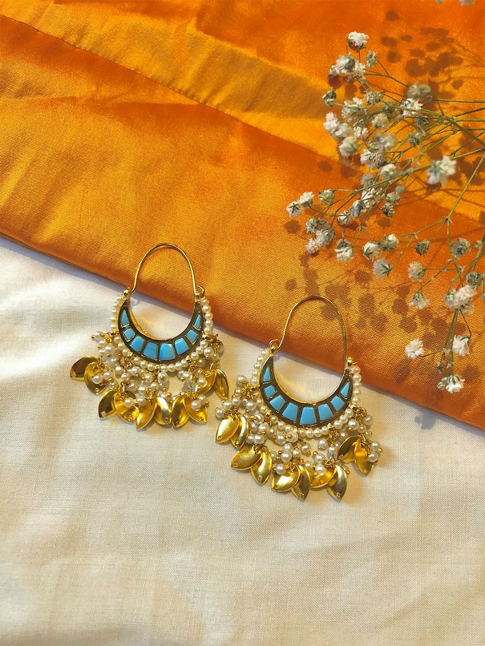 Buy Antique Chand Earring With Gold Plating 218859 | Kanhai Jewels