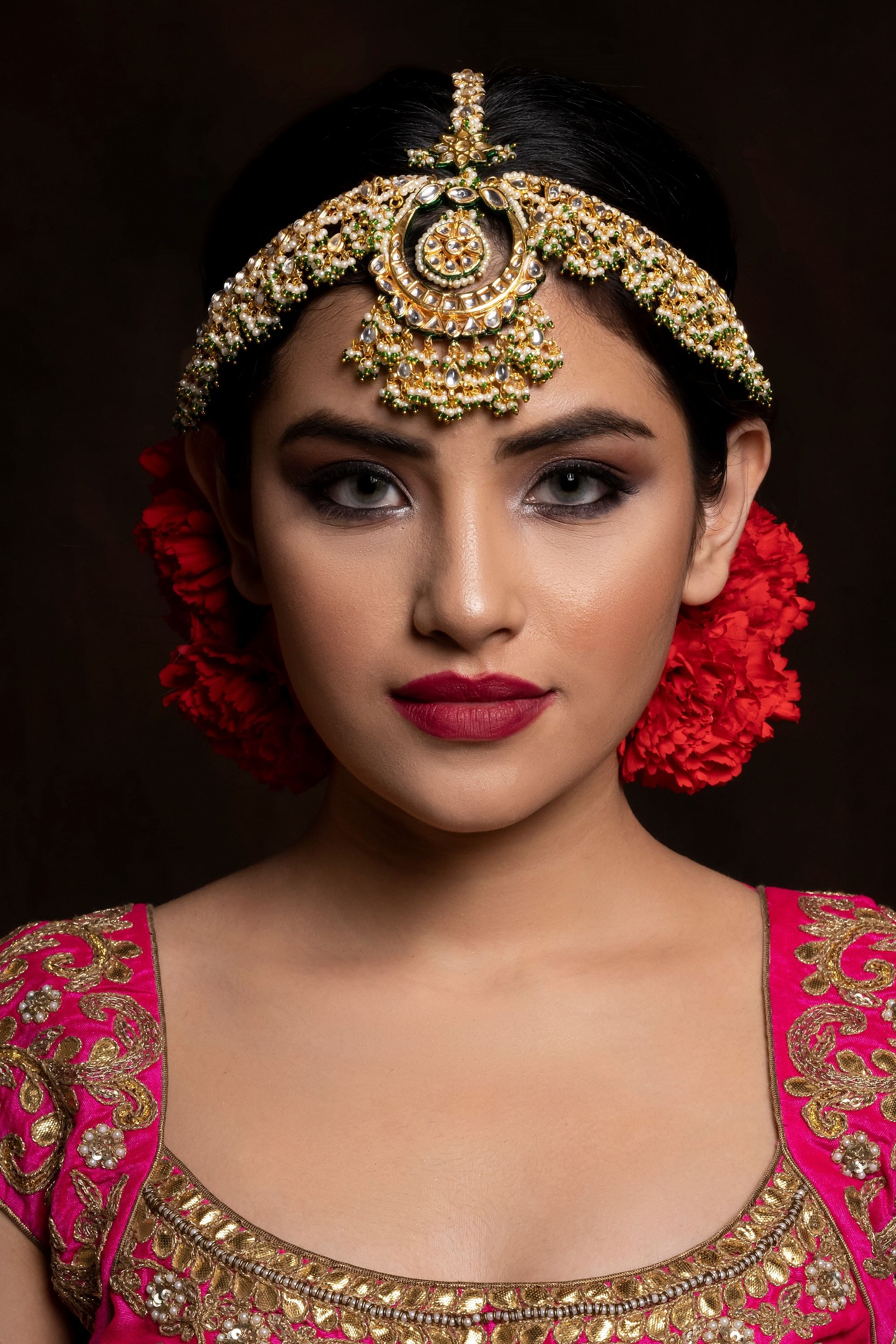 Gold Head Wear Indian Hair Jewelry Pearl Headpiece Arabic Hijab Jewels  Chain Hair Accessories Matha Patti Indian Bridal Jhoomer | islamiyyat.com