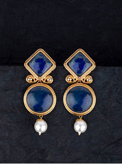 Blue Lapis Twins Earrings