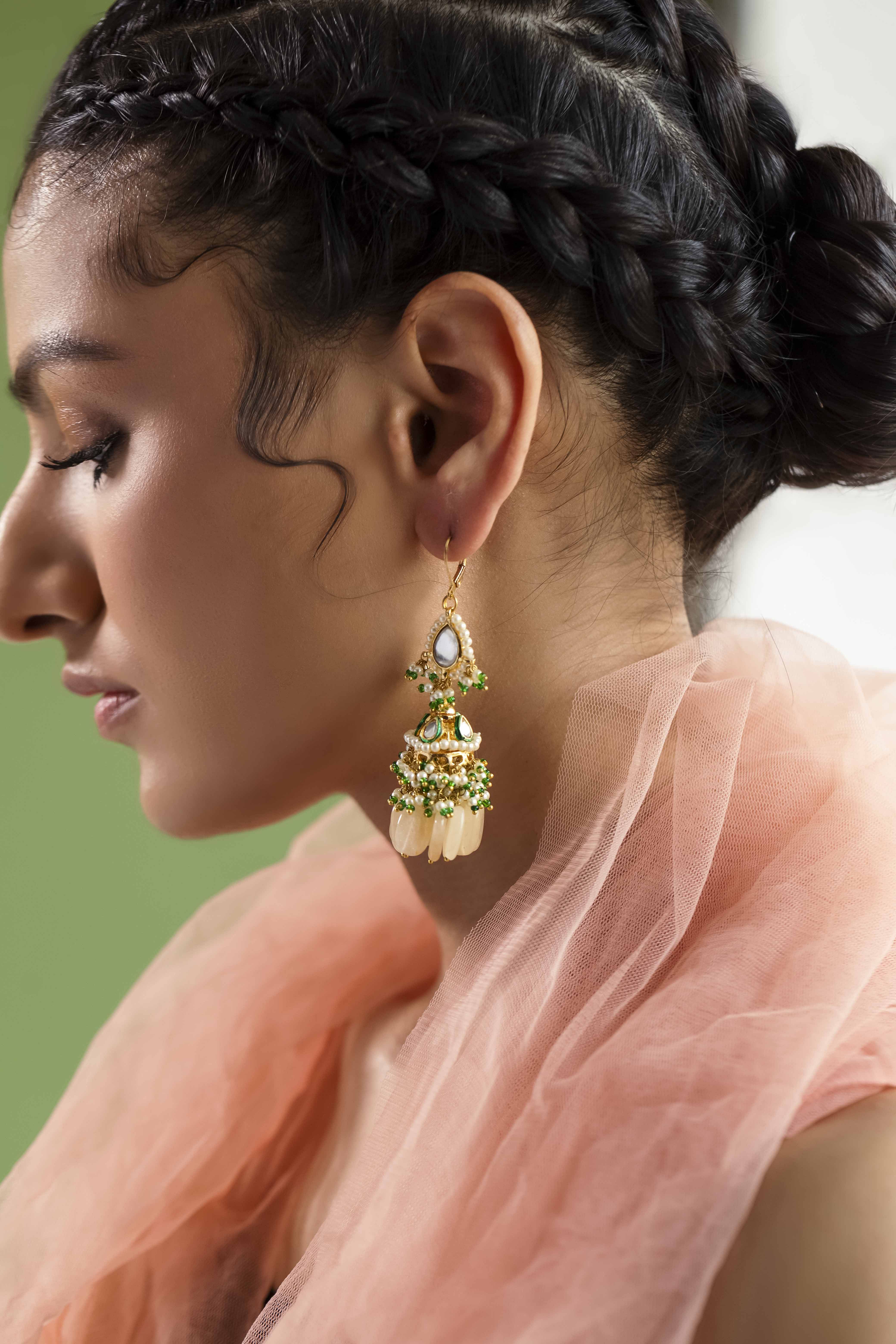 buy kundan earrings