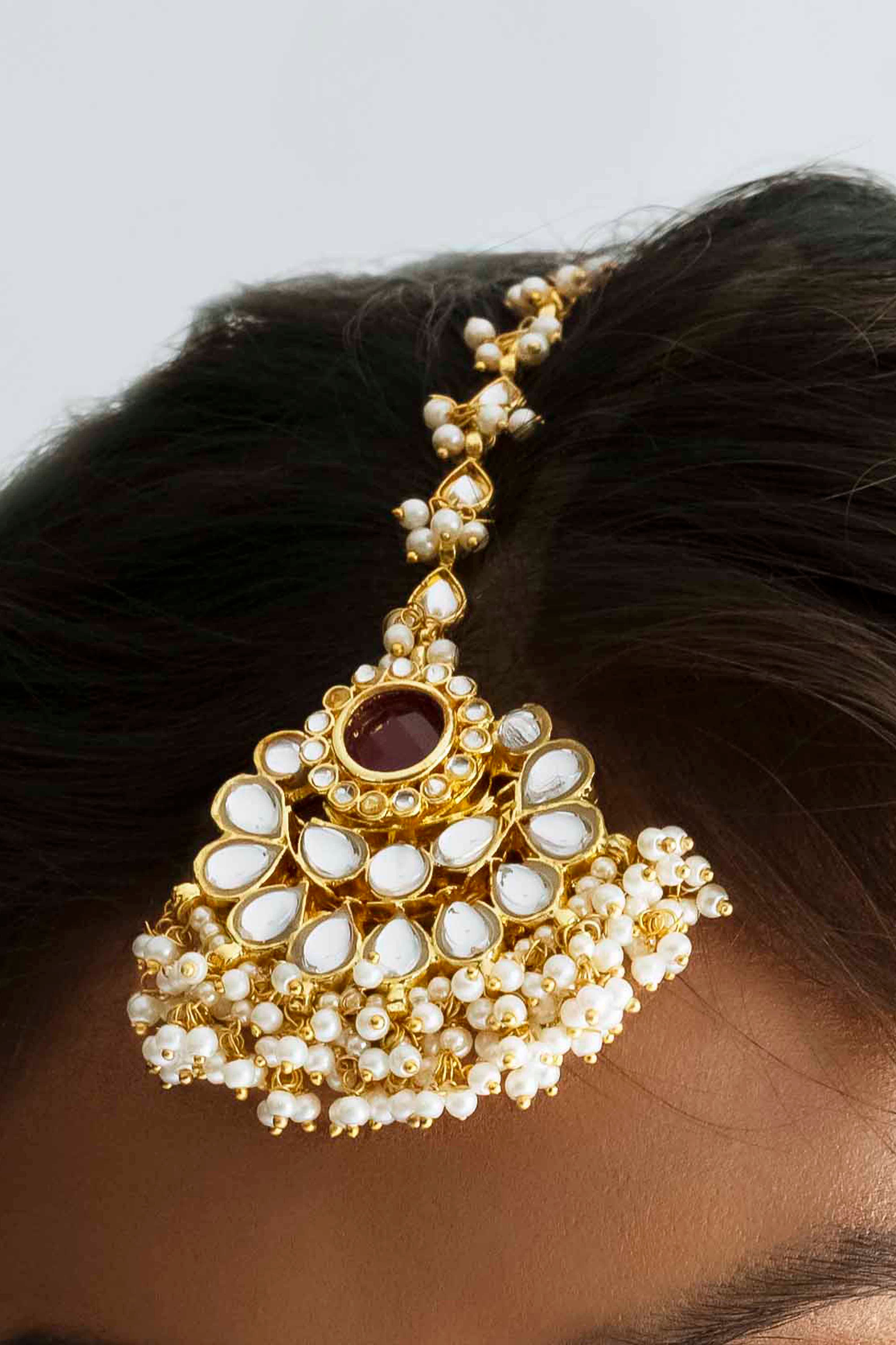 Jhumka Earrings with Maang Tikka | Classy Missy by Gur