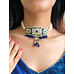 Blue Meenakari Choker Necklace