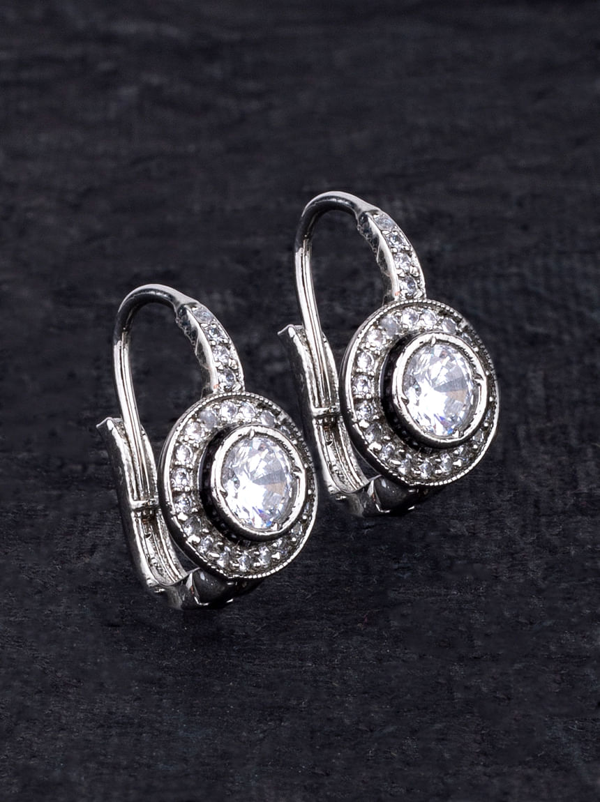 Shop Shashi Sophia Sterling Silver & Cubic Zirconia Earrings | Saks Fifth  Avenue