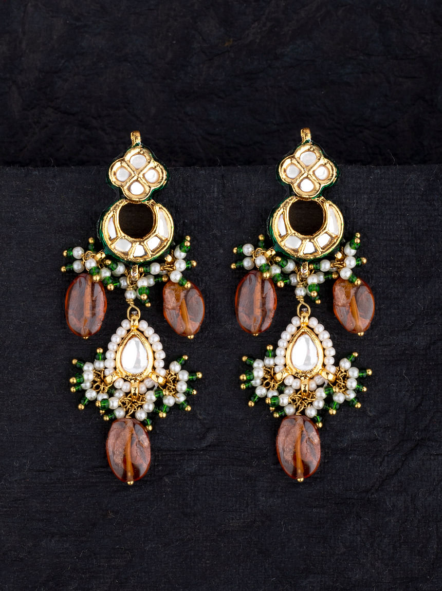 Arpita Kundan Earrings – The Amethyst Store