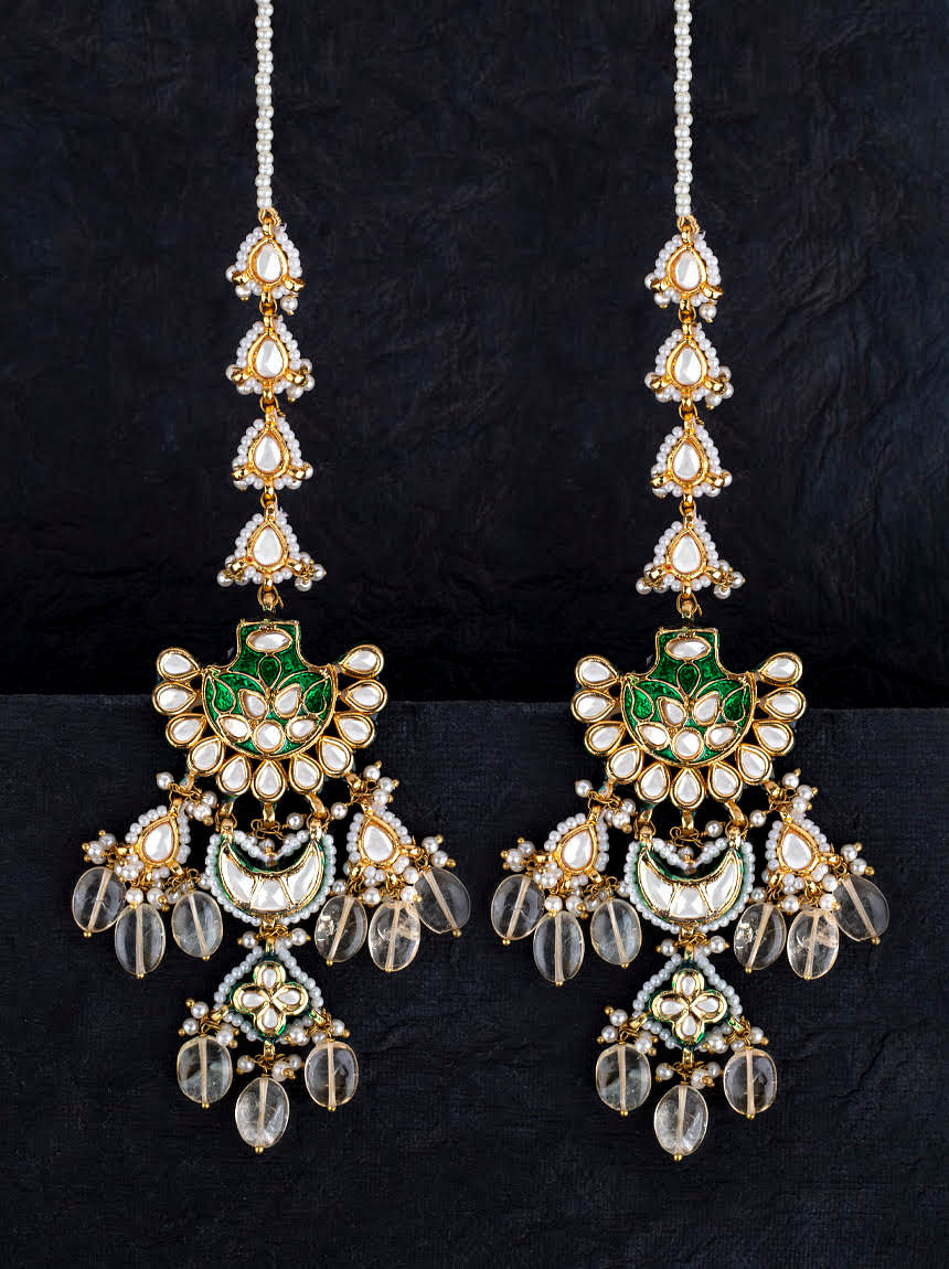 Buy Green Meenakari Earrings for Women Online at Ajnaa Jewels |391469
