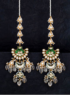 Green Pankhi Earrings
