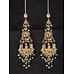 Ornate ChandBali with Emerald Drops Earrings