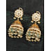 Barium Floral Gold Finish Jhumki Earrings