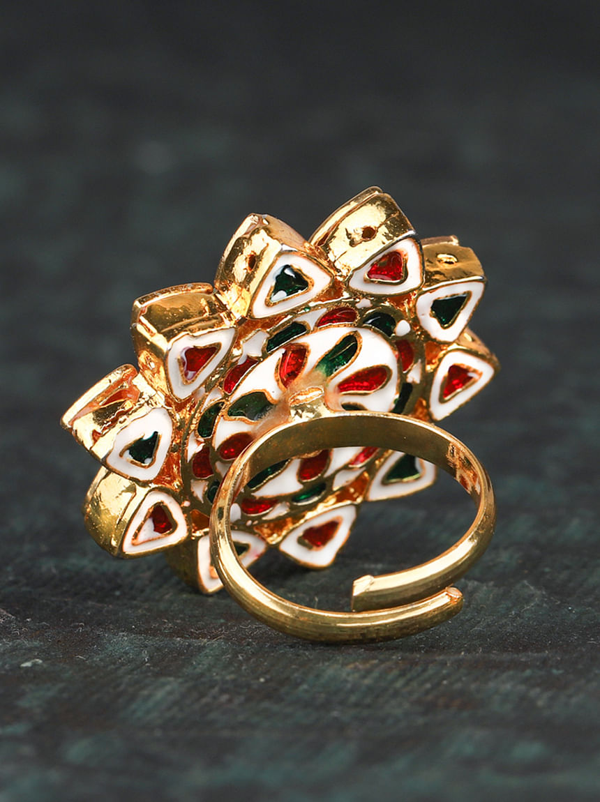 Yellow opal round adjustable ring for women – Kiri Kiri