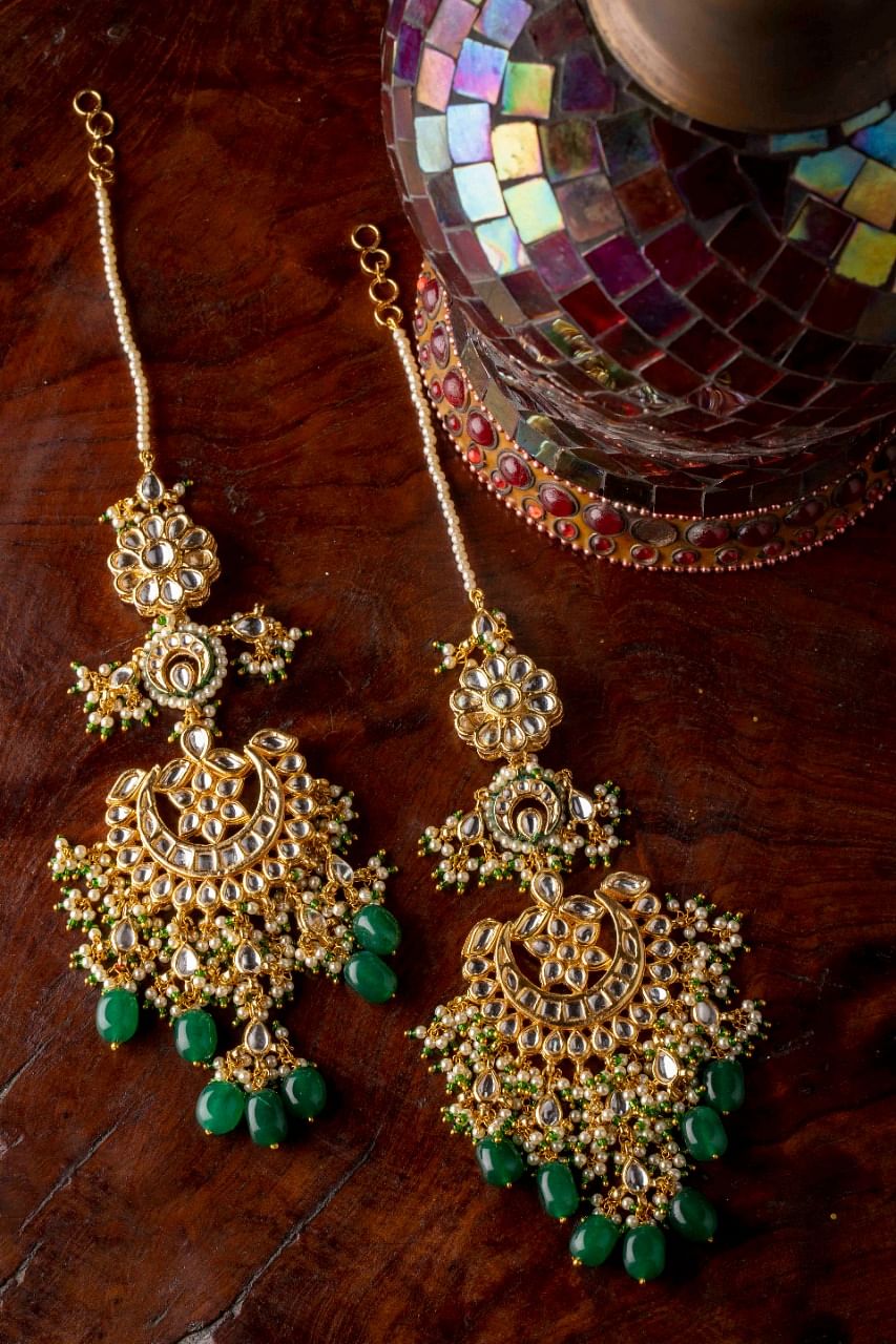 Green earrings - Neil Creation - 3814462