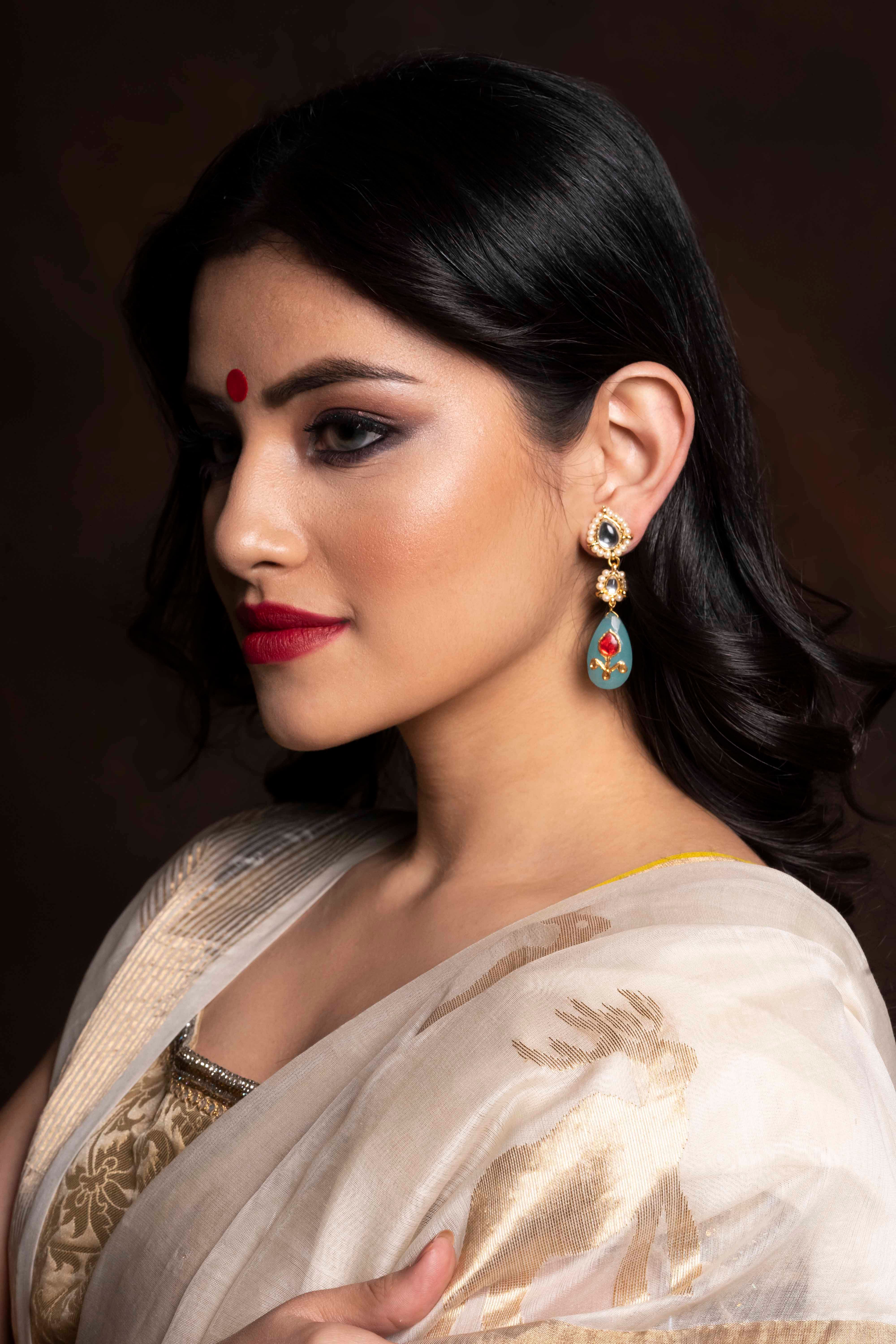 Buy Gold Drops Earring Designs Online | PC Chandra Jewellers